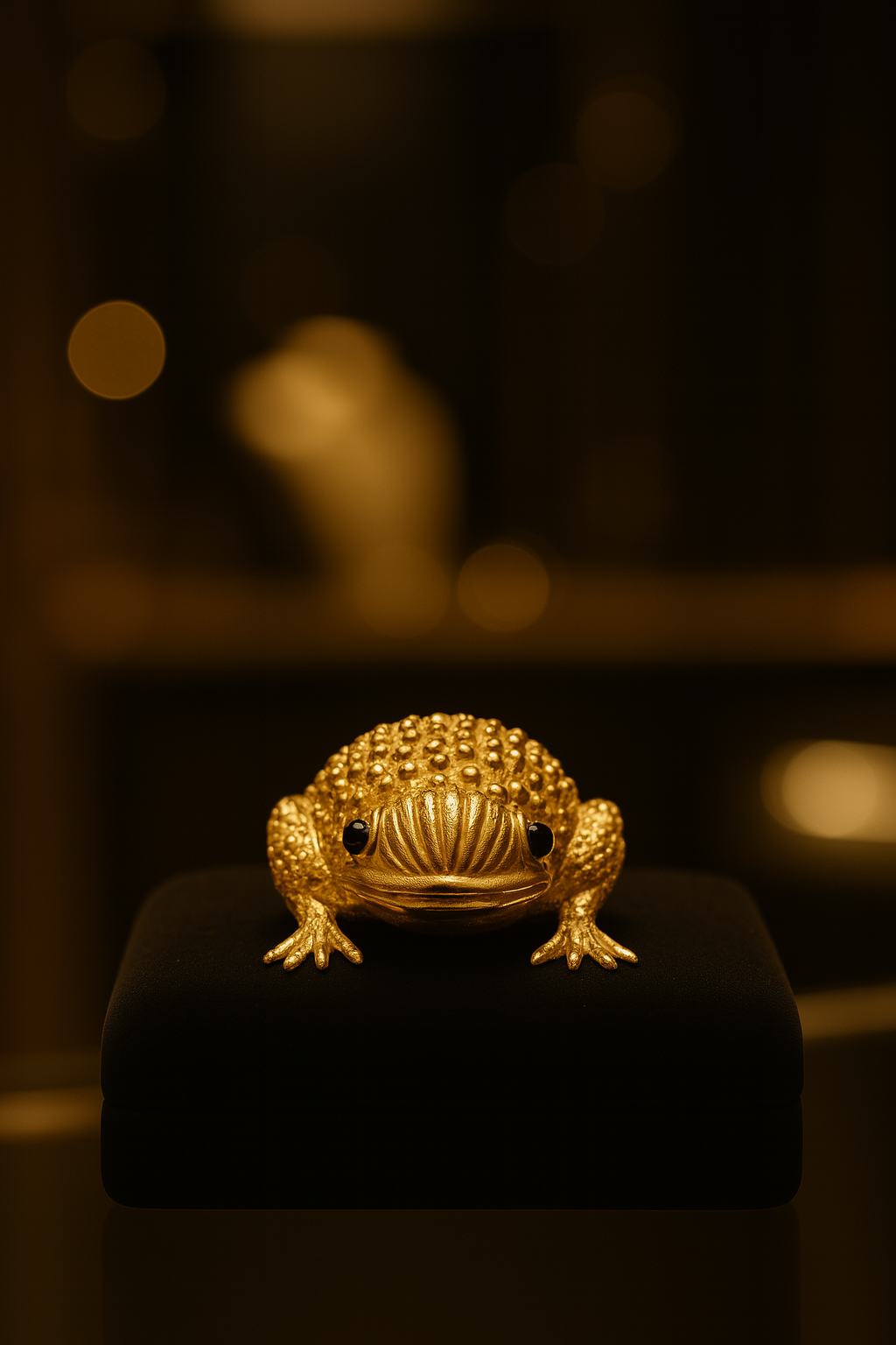 Erwin Gold Pearl Frog Brooch