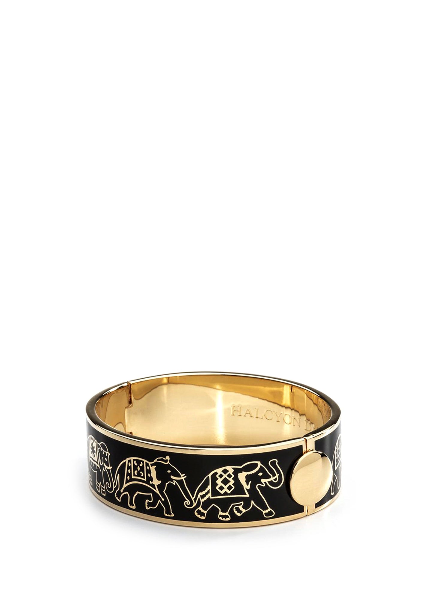 Halcyon Days - Elephant Parade 18 Karat Gold Plated Women's Bracelet