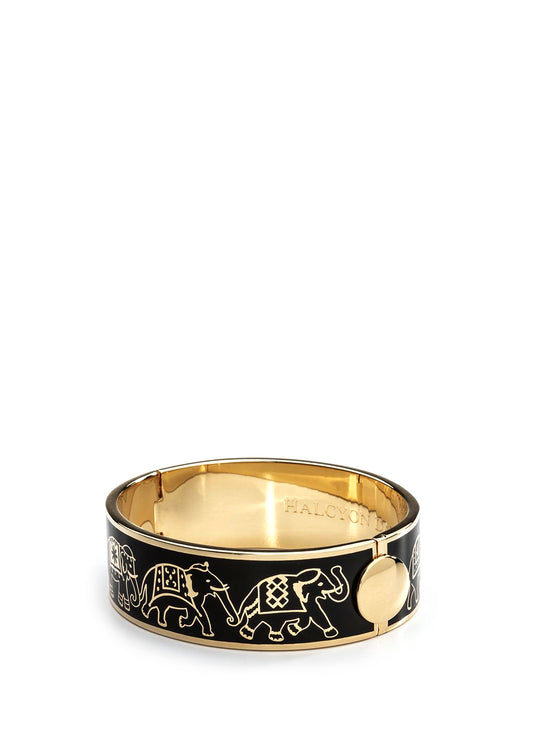 Halcyon Days - Elephant Parade 18 Karat Gold Plated Women's Bracelet